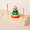 Colorful Wooden Stacking Toy Teasers for Kids  Infant Mind Development & Color Recognition Educational Playtime Activity