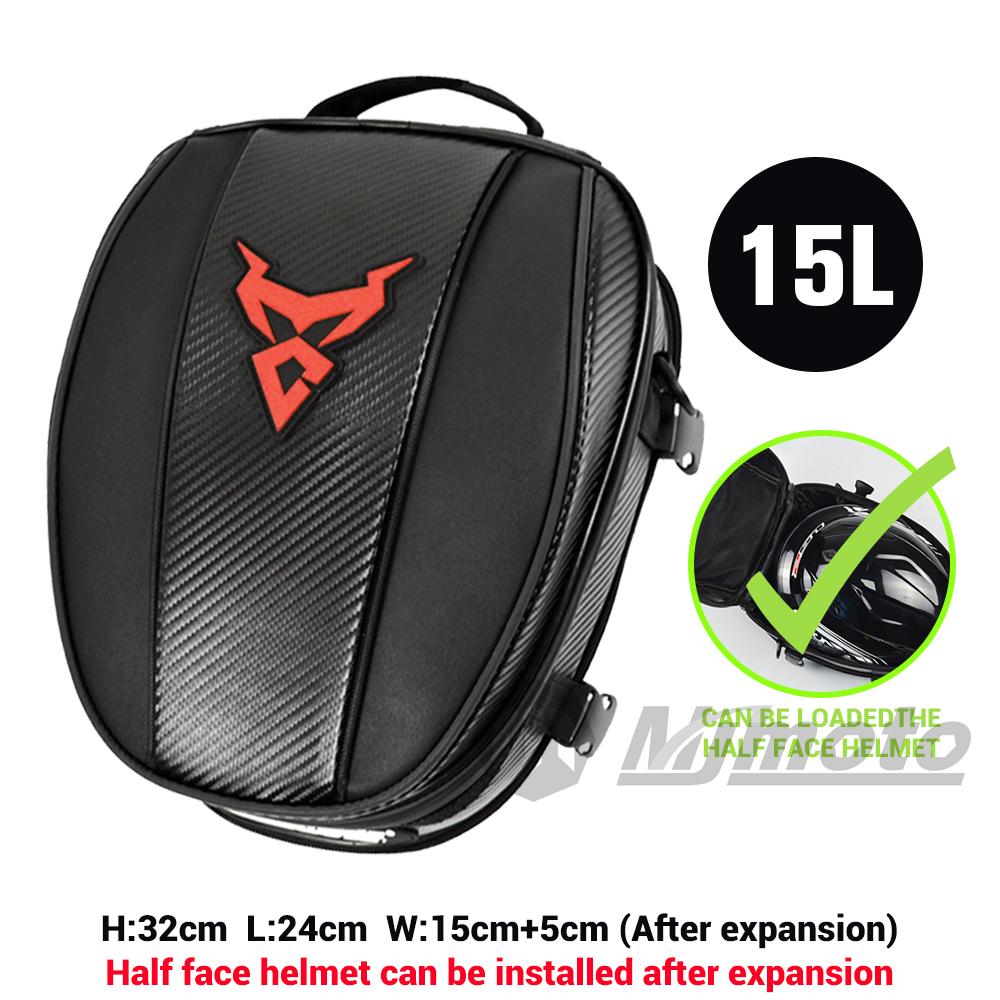 Motocentric Wasserdichte Motorrad-Hecktasche Multifunktionale Motorrad-Rücksitztasche Hohe Kapazität Motorradtasche Fahrer-Rucksack