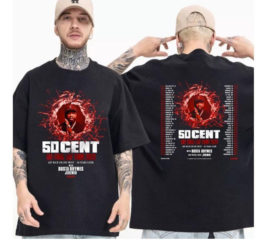 50Cent The Final Lap Tour 2026 Tshirt. XXL