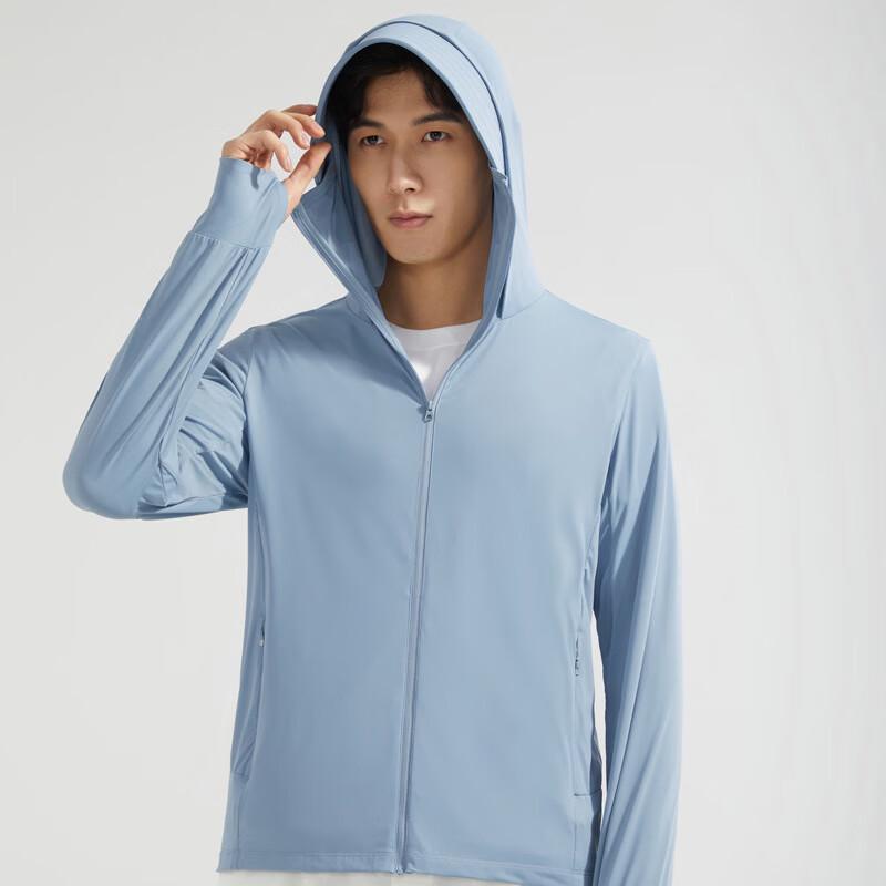 Long Zhan Men s Detachable Hooded UV Protection Sun Hoodie L