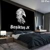 Besiktas Jimnastik Kulubu Wall tapestry, aesthetic printed fabric blanket, suitable for bedroom, living room, and home decor.