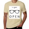The Library is Open T-Shirt graphics tops sublime plain white t shirts men