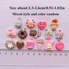 15 Pcs/Bag Mixed Style Color Resin Biscuit Food Nail Art Phone Case Hairpin Fridge Handmade DIY Charms Accessory Decoration