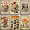 Japanese Comics Metal Poster Food Metal Tin Sign Wall Plate Kitchen Man Cave Cafe Metal Plaque Rusty Industrial Decor