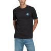 Adidas Originals Trefoil Logo Print Round Neck Short Sleeve T-Shirt Men Tops Black II8472