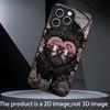 Black Lace with Pink Heart phone case mobile phones for iphone 17 pro max cover Glass for iPhone 17 16 15 14 13 12 11pm Pro Plus
