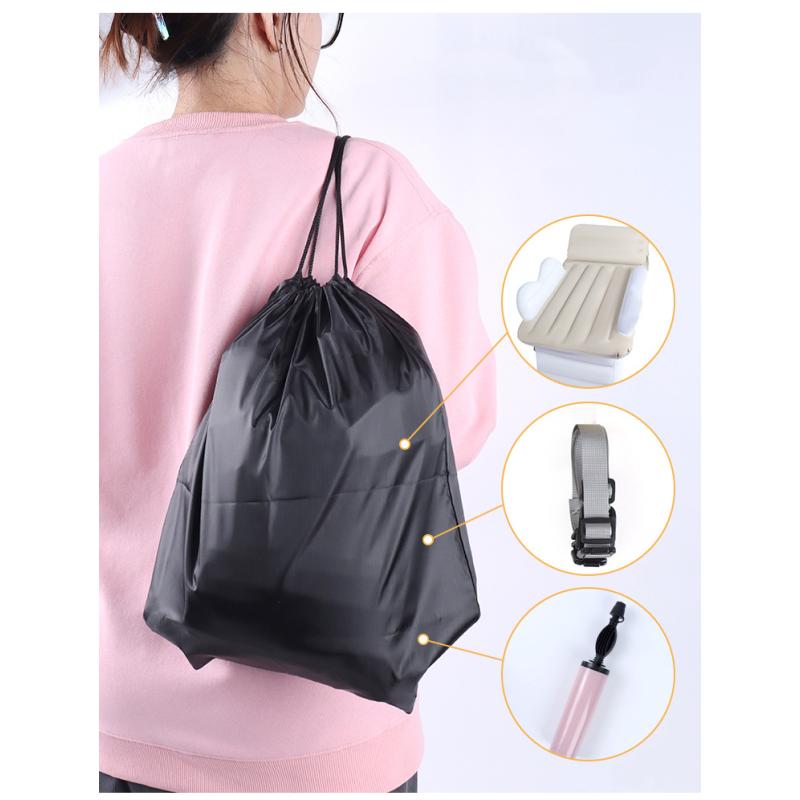 Aufblasbares Bett fürs Auto, Reisebett fürs Flugzeug, tragbares aufblasbares Bett für Hochgeschwindigkeitszüge, Beflockte Matratze aus PVC