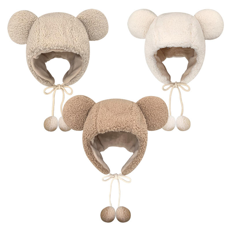 Women's Teddy Bear Earflap Hat Cute Winter Fur Hat