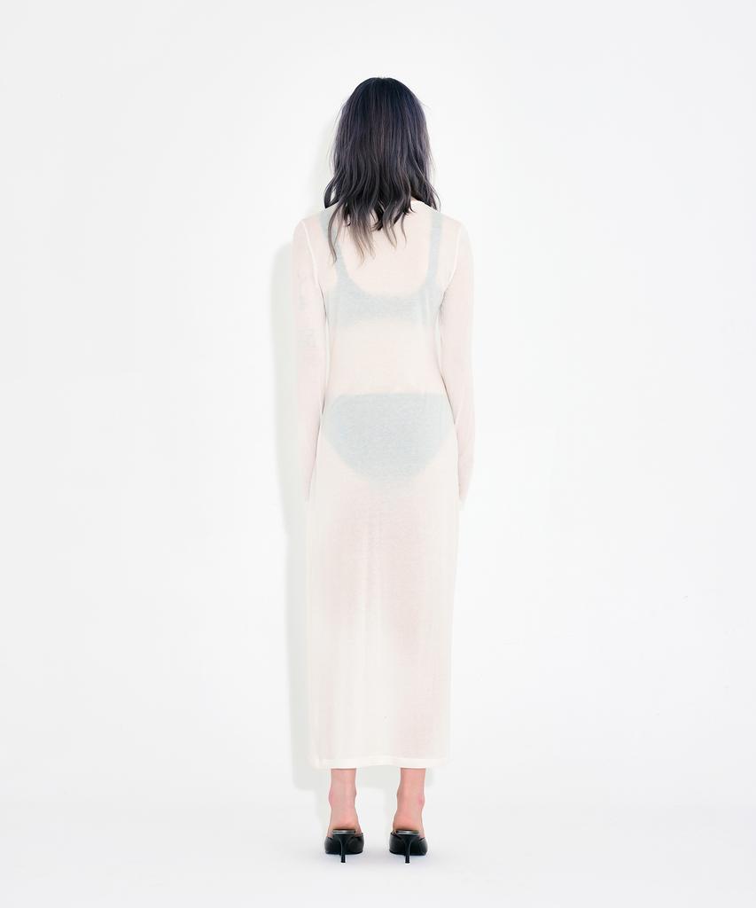 WARDOG Sheer Comfort Finger Loop Long Dress