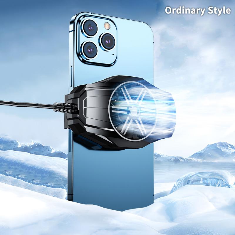Polovodičový chladicí ventilátor na mobilní telefon Radiátor Zadní klip Pro Hry/Živé vysílání Chladič telefonu Pro Iphone Android Univerzální