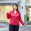 Women's Winter Plus Size Padded Jacket Simple Stand Collar Short-Length Thermal Jacket
