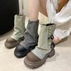 Fashion Comemore  Summer Flats Ankle Cowboy Chelsea Boots Winter Fad Platform Gladiator Goth Shoes 2024 Chunky Motorcycle Women cowboy