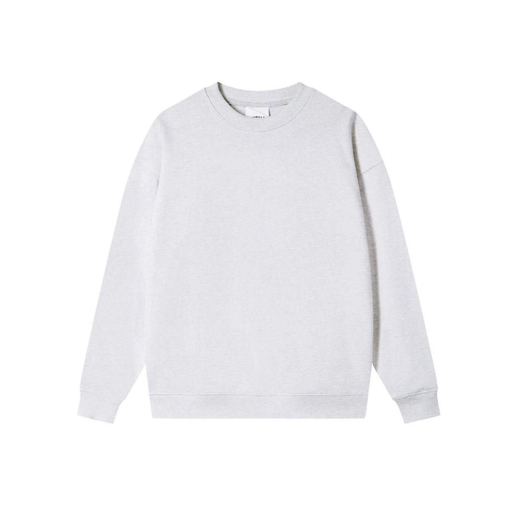 Heavyweight 380g Round Neck Pullover Sweatshirt – Autumn/Winter Trend, Drop Shoulder, Thick Long Sleeve Outerwear