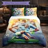 Biancheria da Letto a Tema Erling Haaland Set 3 Pezzi Copripiumino Biancheria da Letto Decorativa Per Stanza Adolescenti Decorazione Casa