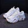 Scarpe da donna Sneakers alla moda con piattaforma in rete Scarpe in pelle Scarpe sportive casual traspiranti Socofy Scarpe basse da donna