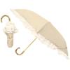 Round Complete Light Folding Suitable for Both Sunny and Rainy Latte Beige X 50cm 89cm Diameter When Compact Yet Large When Lightweight and Durable