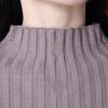 CARLIE KLOSS Sexy Knit High Long Mini Bodycon Size L Women's Korean-Style Dress, Neck, Sleeves, Dress, Dress, Brown,