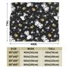 Snoopys & Woodstock Fun & Flowers Flannel Blanket Awesome Throw Blanket for Home Hotel Sofa 150*125cm Quilt,