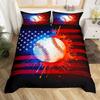 Cool Basketball Bedding Set, Neon Gradient Duvet Cover For Kids Teen Boys Girls, Comforter Cover Decor Room, Quilt Cover 3Pcs