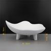Black and White Three Legged Irregular Resin Decorative Tray, Fruit Tray, Living Room Desktop Storage Container, Home Decoration