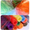 100X150cm Two-color Gradient Fabric Lightweight Thin Organza Mesh Fabric Colorful Organza Fabric