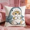 MMofusands Cute Cartoon Cushion Cover Premium Comfort Reversible Pillow Cove Two In One Design For Any Room  Car Interior