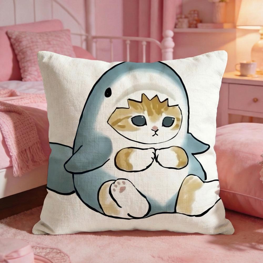 MMofusands Cute Cartoon Cushion Cover Premium Comfort Reversible Pillow Cove Two In One Design For Any Room  Car Interior