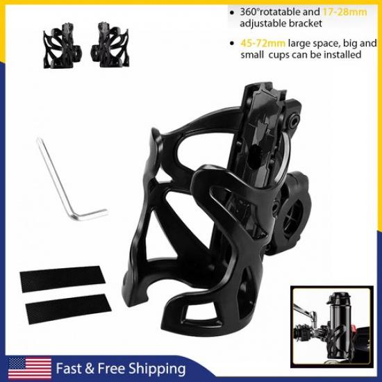 Motorcycle Cup Bicycle 73.5Mm Universal Holder 360° For Bottle ABS Adjustable