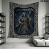 Death Wall Tapestry Aesthetic Wall Hanging Printed Fabric Blanket Decorative Tapestries for Bedroom Living Room Home Decor