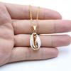 Choker Necklace Earrings Set Gold  Hawaii Bead Shell Pearl Fashion Jewellery Natural Plated Seashell Pendant for Women