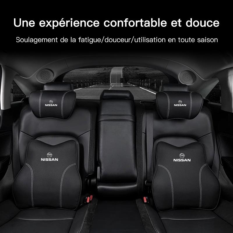 Memory Cotton Car Seat Headrest/Neck Lumbar Protection Cushion For Nissan Sylphy N7 Teana Qashqai Note J10 J11 Navara Juke Tiida