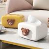 Wooden Tissue Box Holder Simple Stylish Living Room Bedroom Toilet Household Handkerchief Box Car Tissue Case Napkin Holder