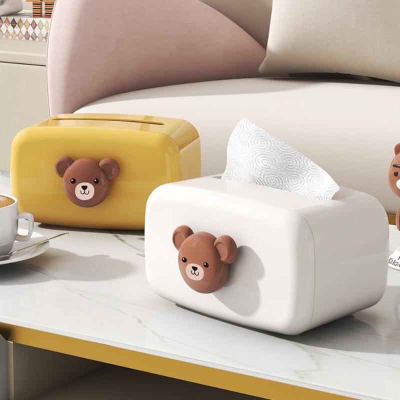 Wooden Tissue Box Holder Simple Stylish Living Room Bedroom Toilet Household Handkerchief Box Car Tissue Case Napkin Holder