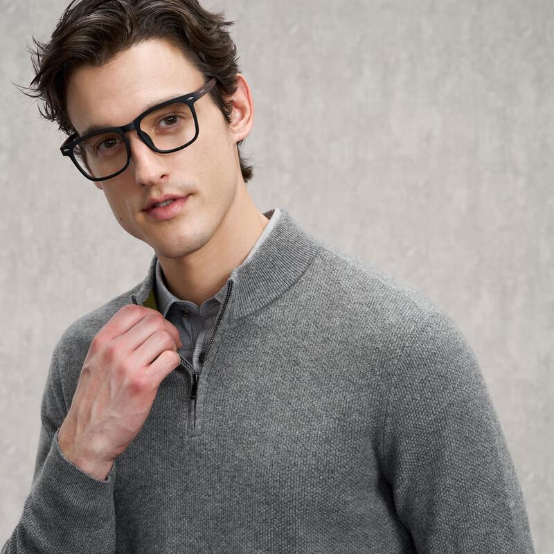 

EMZ Erdos Men s Mock Neck Wool & Cashmere Blend Sweater XL