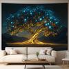 VIKAMA Tree of Life Tapestry Living Room, Bedroom, Outdoor Decorative Tapestry Yoga Room Wall Art Easy-to-Hang Home Decor