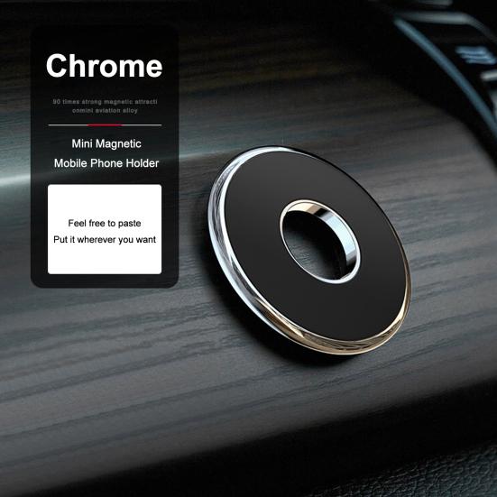 Magnetisk stativ Flat overflate Selvklebende Kraftig Ikke-ripende Sterk magnetisk adsorpsjon Støtter telefonen Bred bruk Magnetisk bil dashbord