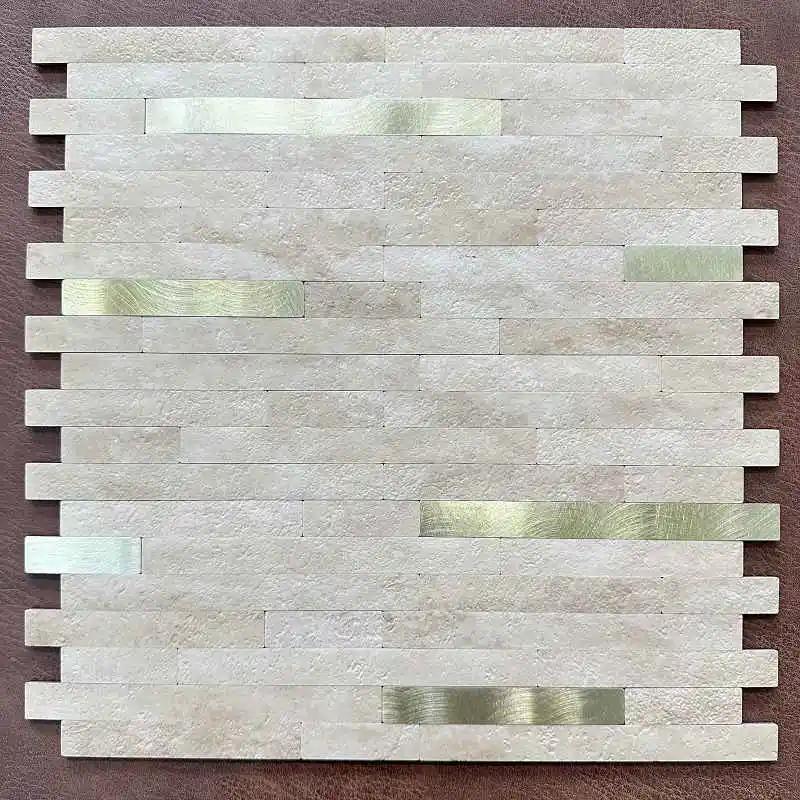 4pcs/lot Mosaic Wall Tile Peel And Stick Self Adhesive Waterproof Aluminum composite rectangle Kitchen Bath Tile Backsplash 118