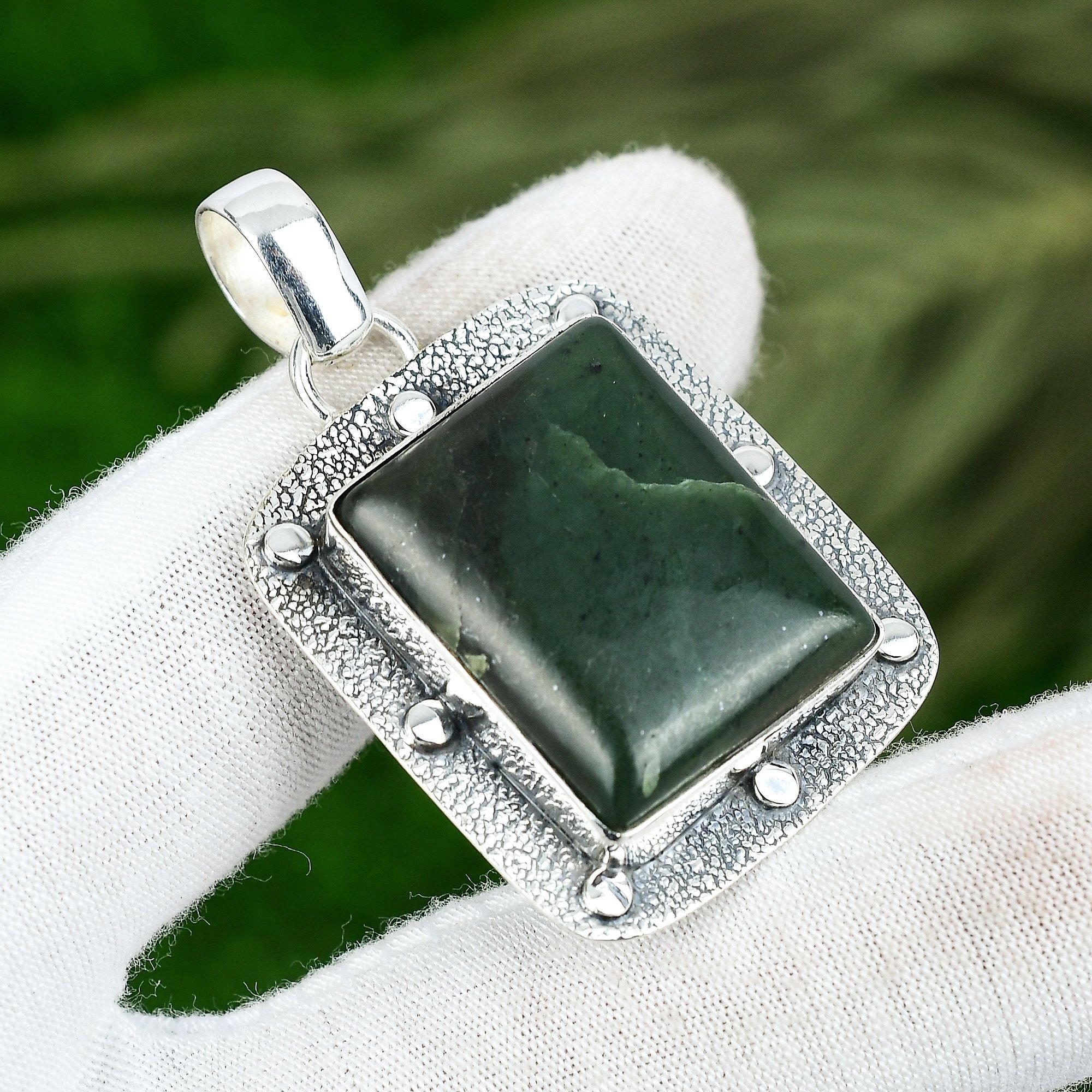 

Memorial Day Sale Nepharite Stone Wedding Elegant Pendant 925 Sterling Silver