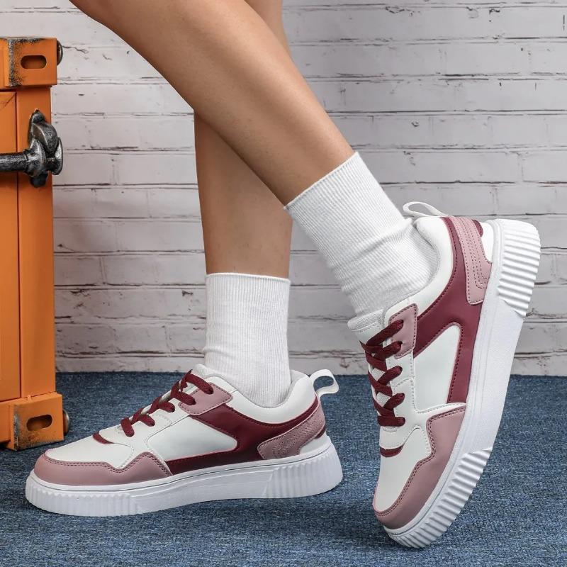 Koreanisch Trendige Modische Dicke Sohle Lässige Sportschuhe Weich Bequem Outdoor Paar-Stil Trendschuhe Synthetisches Innenmaterial