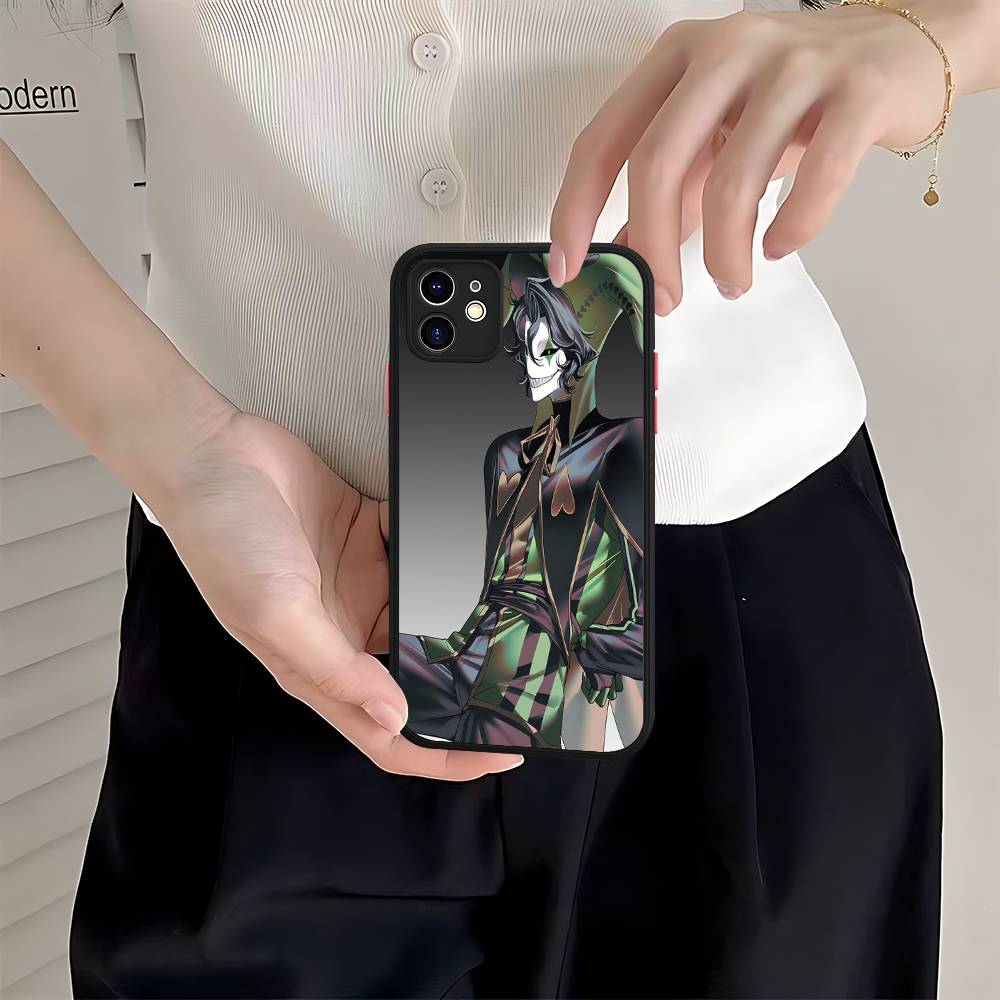 Anime Der Freak Zirkus Pierrot Matt Transparent Handyhülle Für iPhone Hülle 16 15 14 13 12 11 Pro Max X XS Max Plus