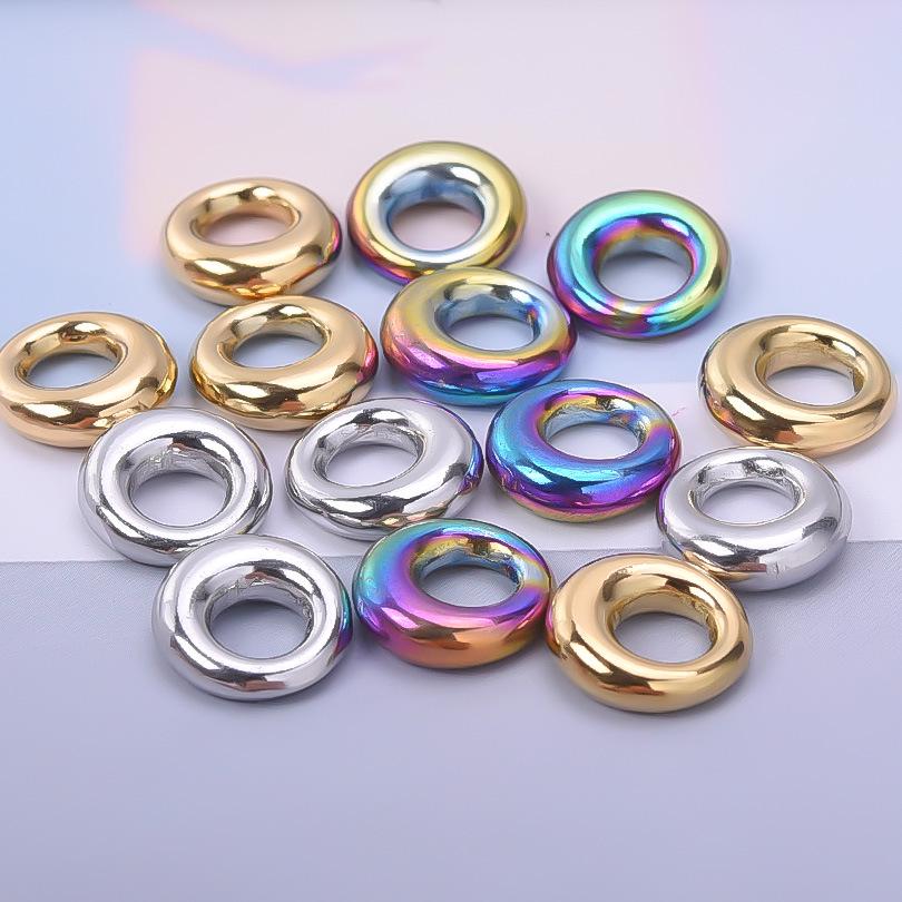 Gold 304 Stainless Steel Minimalist Oval Pendant for DIY Necklace, Bracelet, Earrings Jewelry