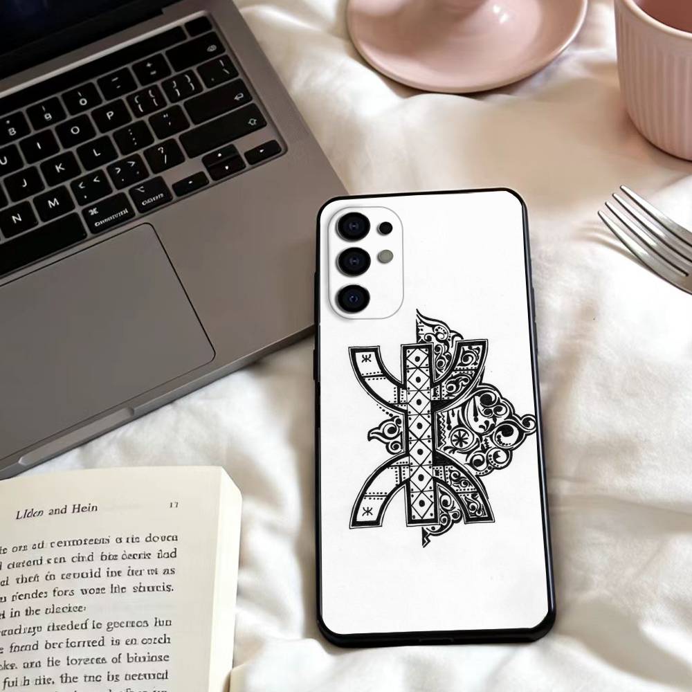 Amazigh Symbol  Phone Case For Samsung S25,24,23,22,30,21,10,9,Ultra,Plus,Lite,FE,4,5 G Soft Black Case