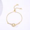 Korean Style Zircon Flower Bracelet for Women - Trendy, Simple, Personalized Design