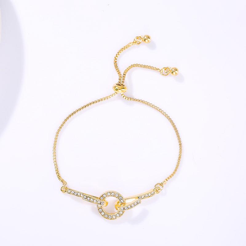 Korean Style Zircon Flower Bracelet for Women - Trendy, Simple, Personalized Design