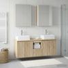 Bathroom Cabinet Set 5 pcs Sonoma Oak Wood Based Material