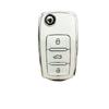 Compatible Key Case for Volkswagen Sagitar, Tiguan L, Lamando, Bora, Polo, Tayron, Langyi, Golf 7 - Protective Shell Buckle