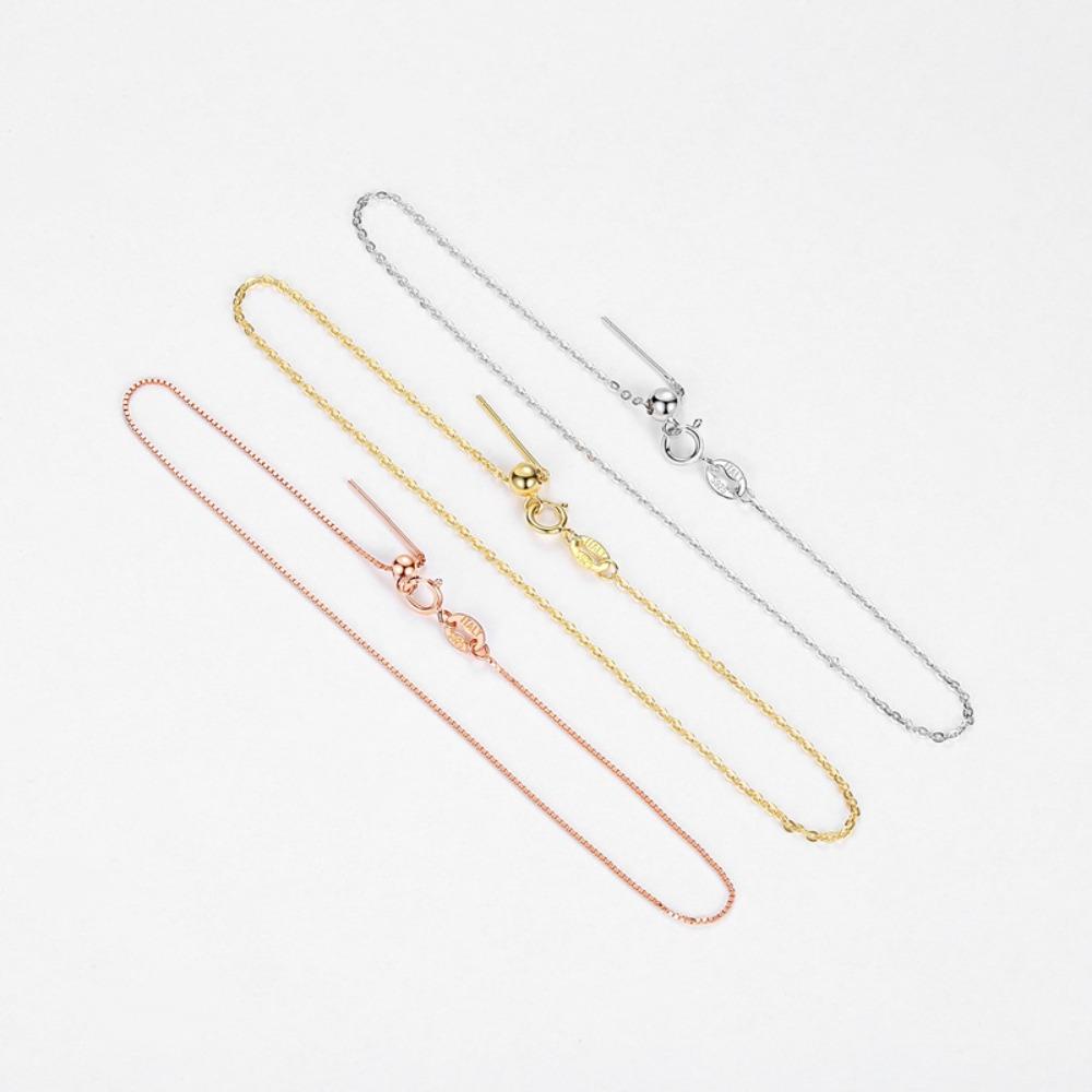 Women S925 Pure Silver Needle Style Universal Beaded Bracelet Adjustable Design