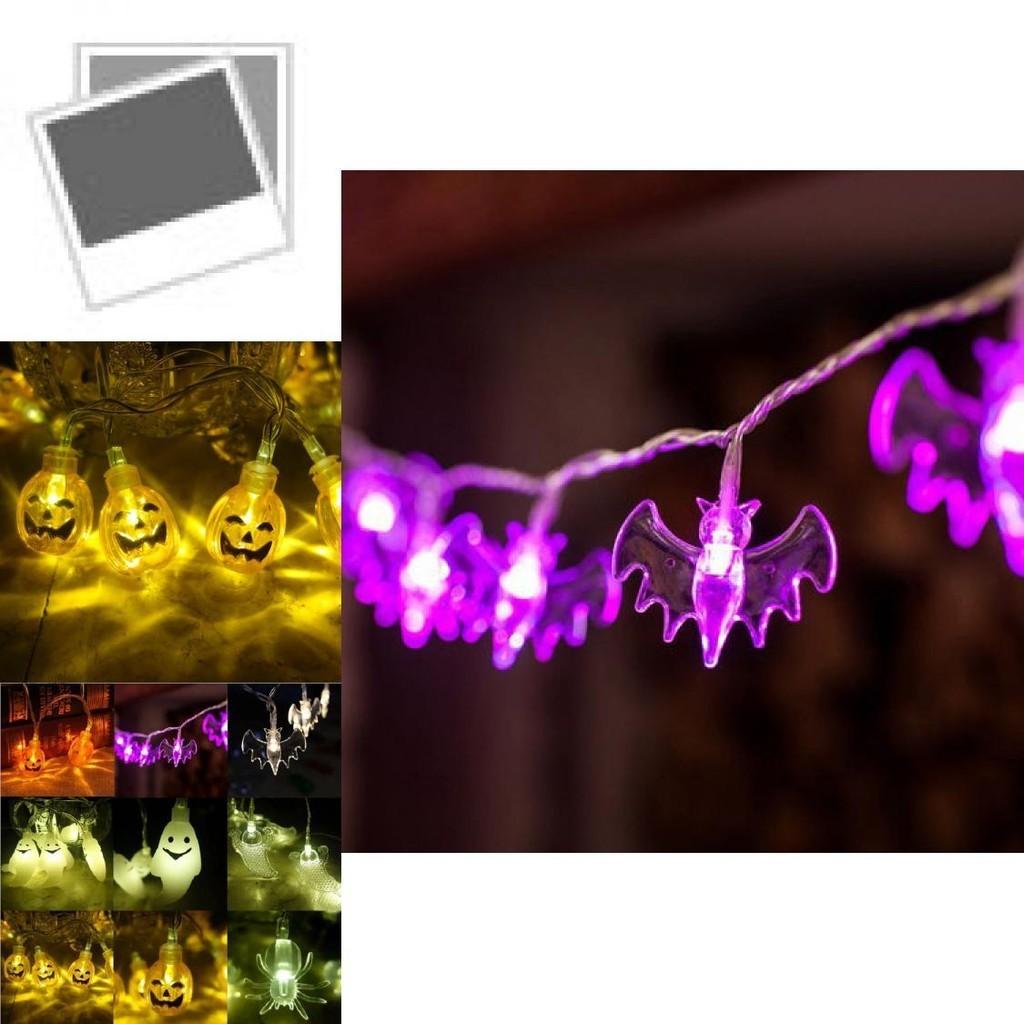 Enchanting Halloween Led String Lights Featuring Whimsical Pumpkins Spiders Skeletons For Festive Window Decor