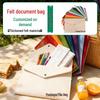 Bolsa de Documentos em Feltro A4 para Estudantes – Pasta de Grande Capacidade com Entrega Expressa para Organização de Provas
