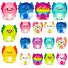 12/24PCS Mini Kawaii Newt Cute Stress Relief Squeeze Toys for Kids & Adults Slow Rising Goodie Party Favor Carnival Gift
